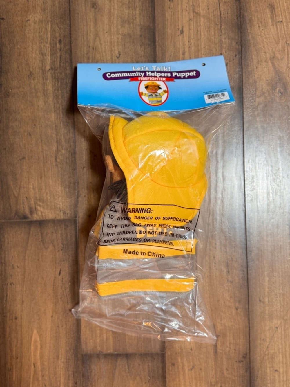 Lakeshore Community Helpers Firefighter Puppet New Sealed Plush Hand Puppet - Picture 3 of 3